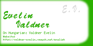 evelin valdner business card